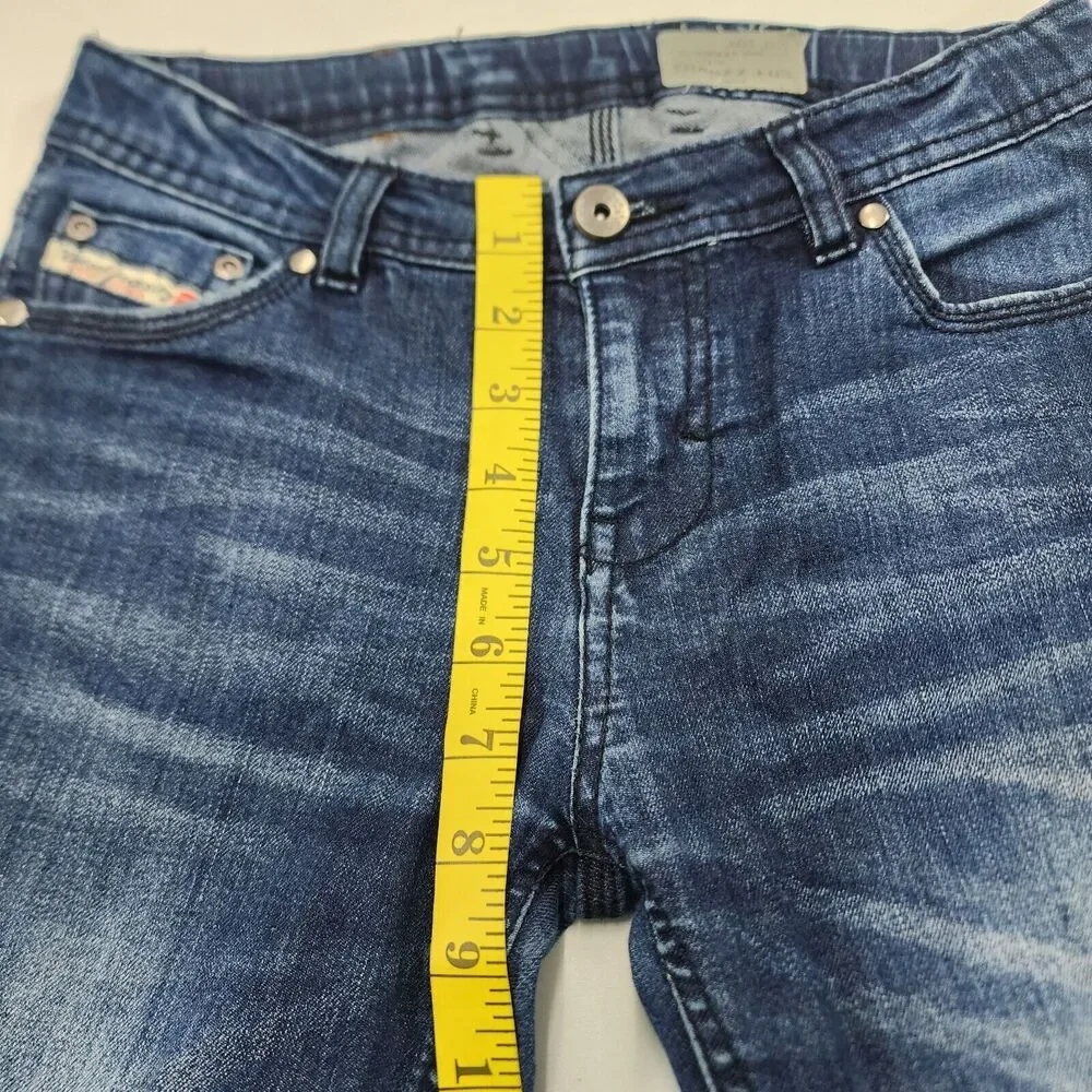 Diesel Jeans Boy’s Blue Denim Thanaz J US Skinny Distressed Leg Size 10